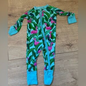 Little Sleepies Flamingo Print Zippy